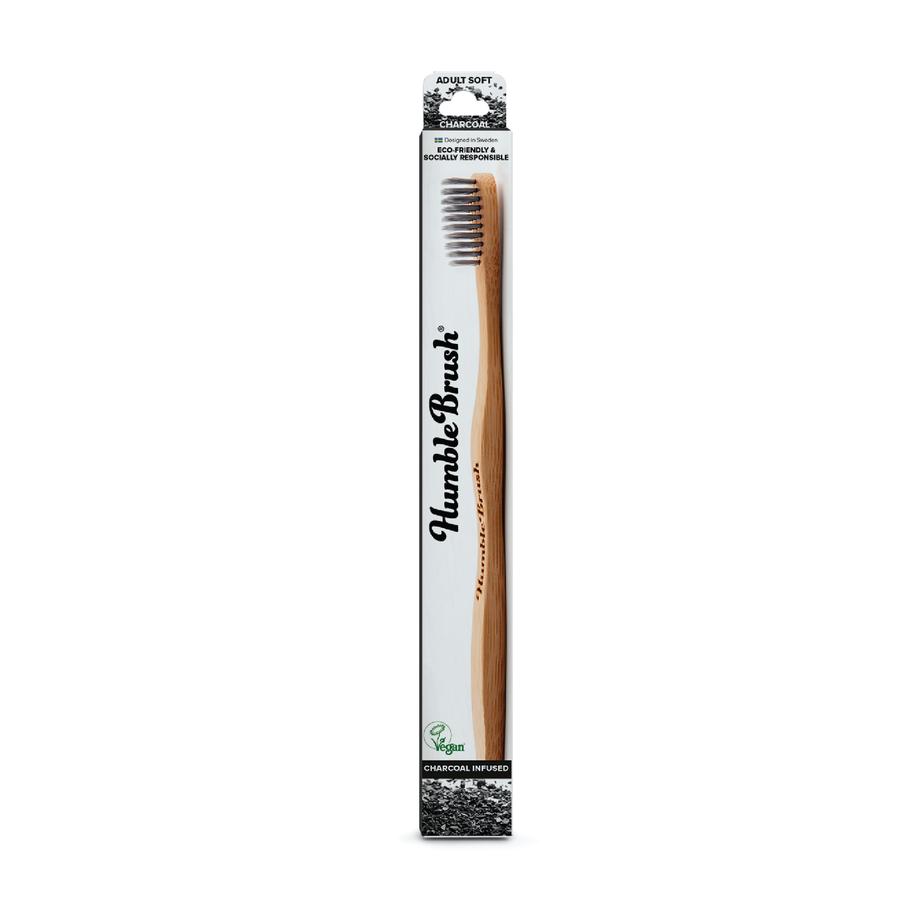 HUMBLE BRUSH Kömürlü Bambu Yetişkin Diş Fırçası Soft-Yumuşak