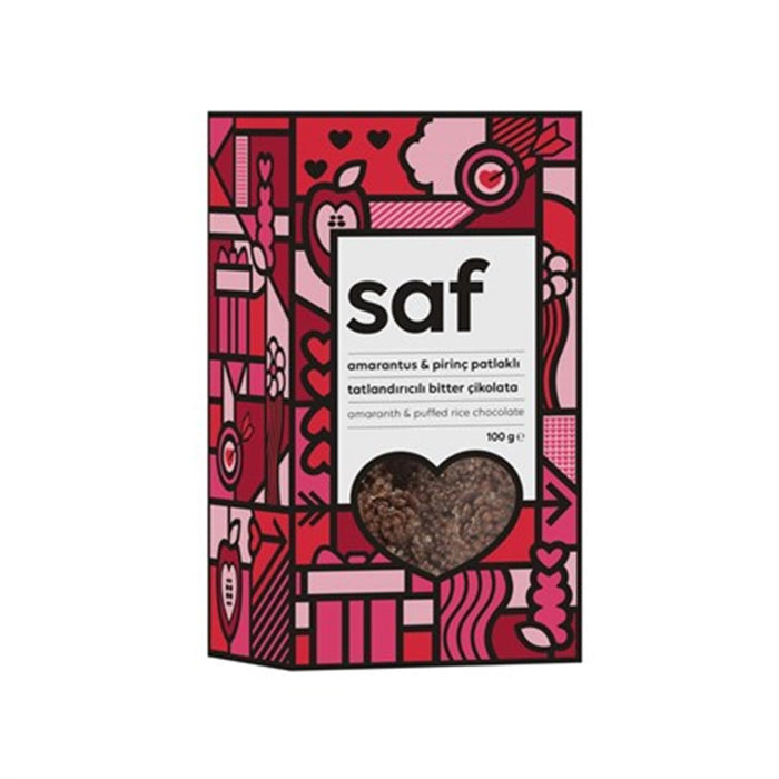 SAF Amarantlı Pirinç Patlaklı Çikolata 100 g Limited Edition
