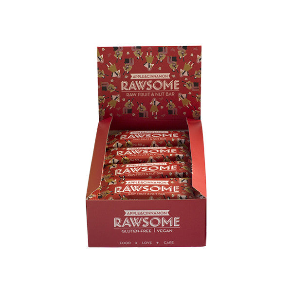 Rawsome Apple Cinnamon Bar 40 g 1 kutu-16 adet