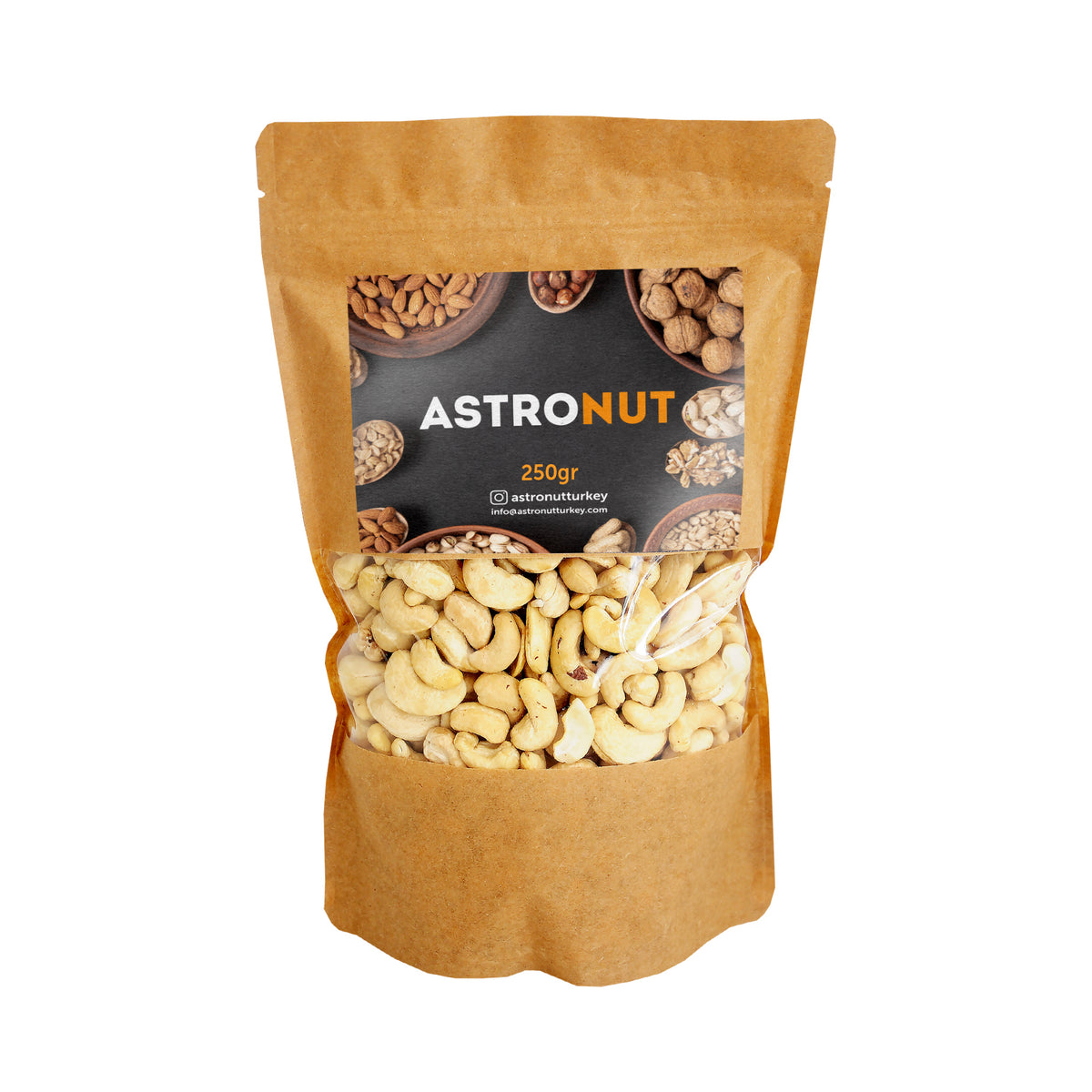 ASTRONUT Çiğ Kaju 250 g İri Taneli