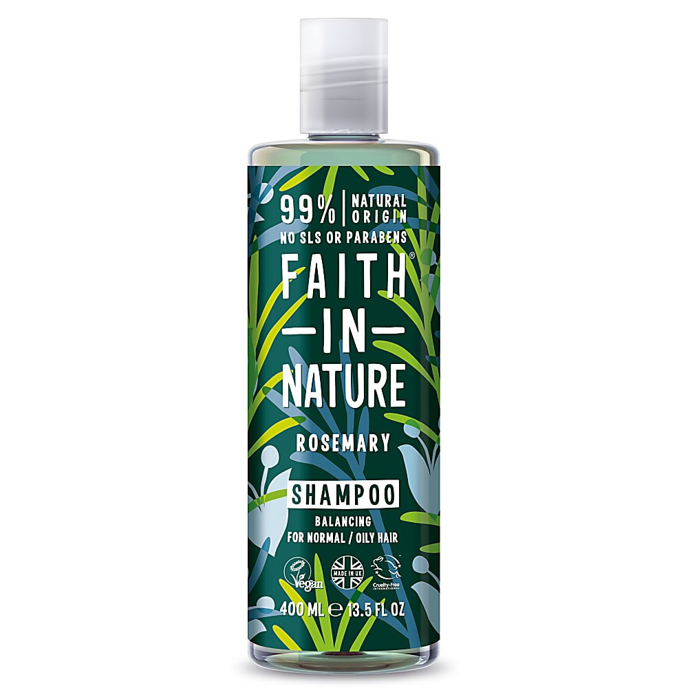 FAITH IN NATURE %99 Doğal İçerikli Dengeleyici Şampuan 400 ml Normal-Yağlanmaya-Kepeğe Meyilli Saçlar İçin Biberiye