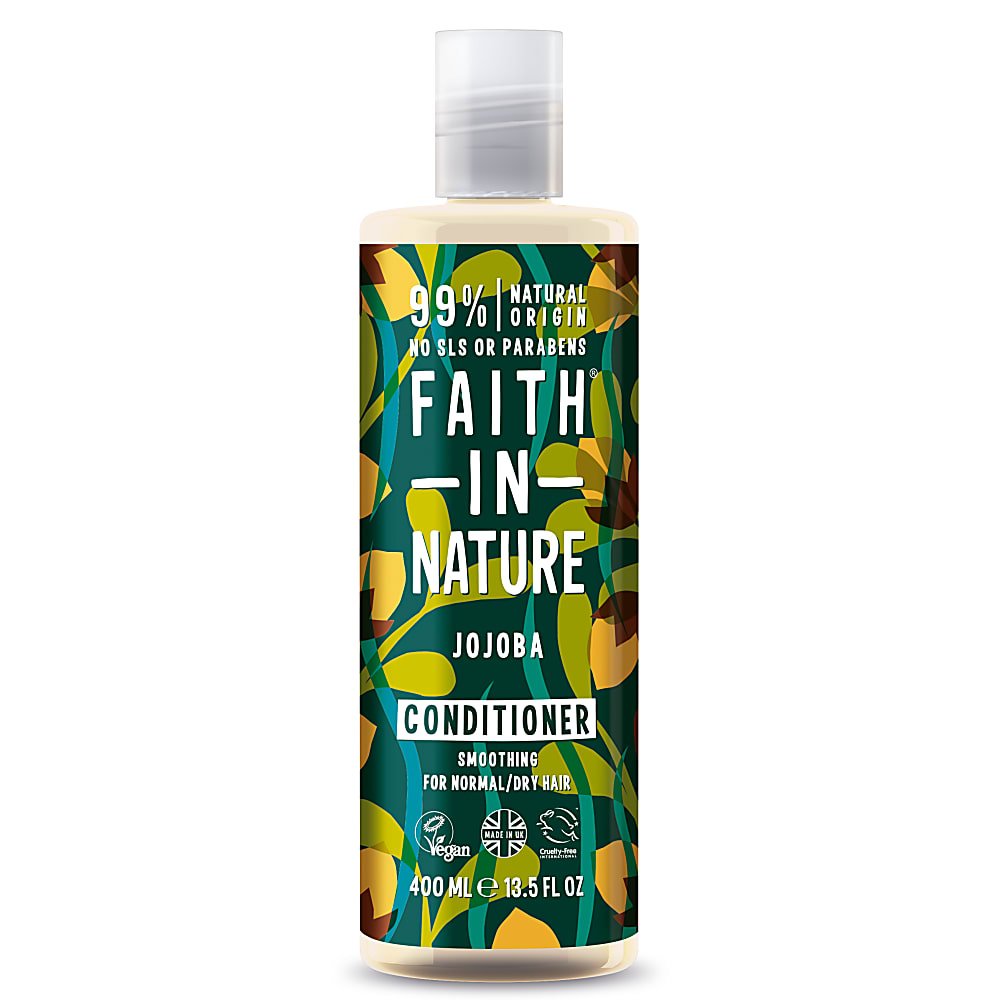 FAITH IN NATURE %99 Doğal İçerikli Pürüzsüzleştirici Saç Bakım Kremi 400 ml Normal-Kuruya Dönük Saçlar İçin Jojoba