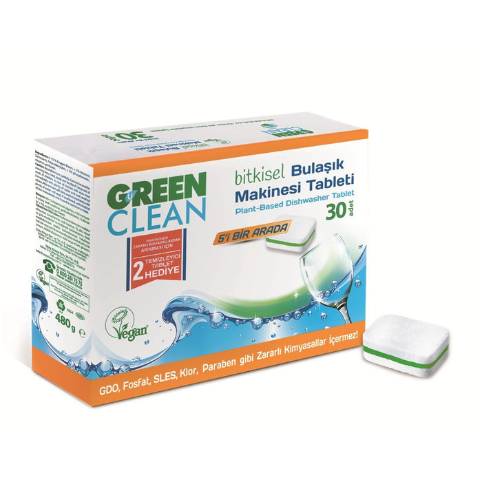 U Green Clean Bulaşık Makinası Tableti 30'lu