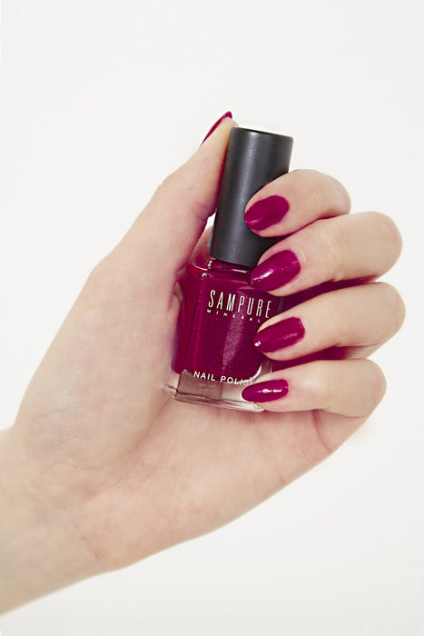 SAMPURE MINERALS Juicy Pomagranate - Glamorous Nail Polish - Oje