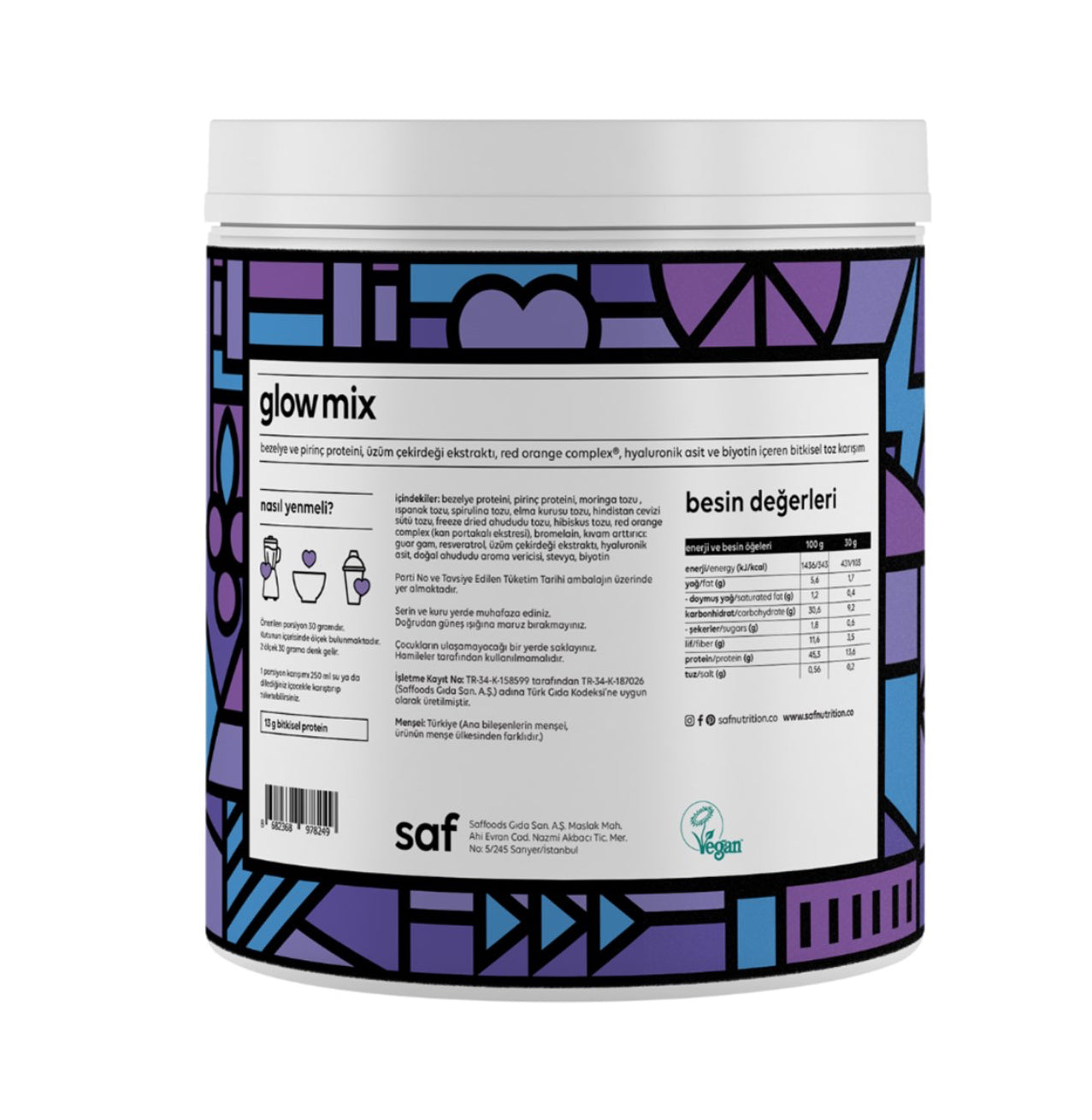 SAF Protein Superfood Mix Glow 360 g