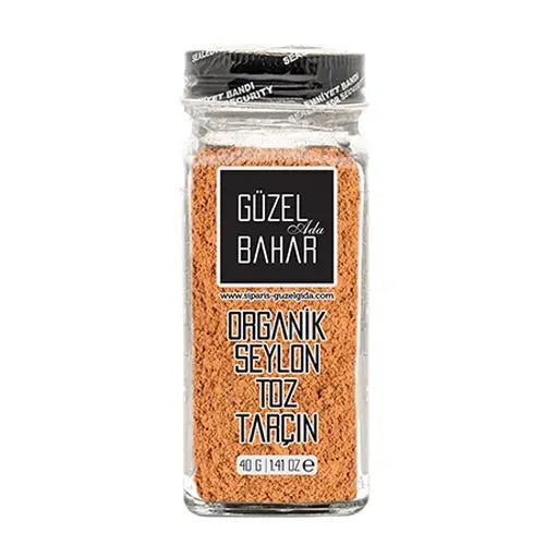 GÜZEL BAHAR Organik Seylan Toz Tarçın 40 g