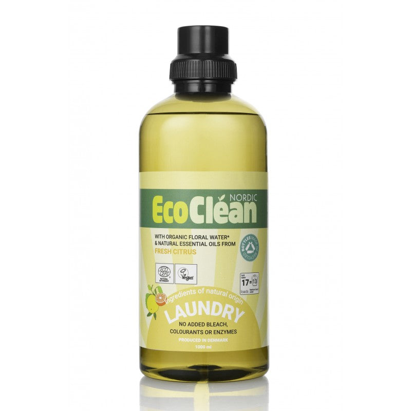 ECO CLEAN NORDIC Sıvı Çamaşır Deterjanı 1 Litre Narenciye Kokulu