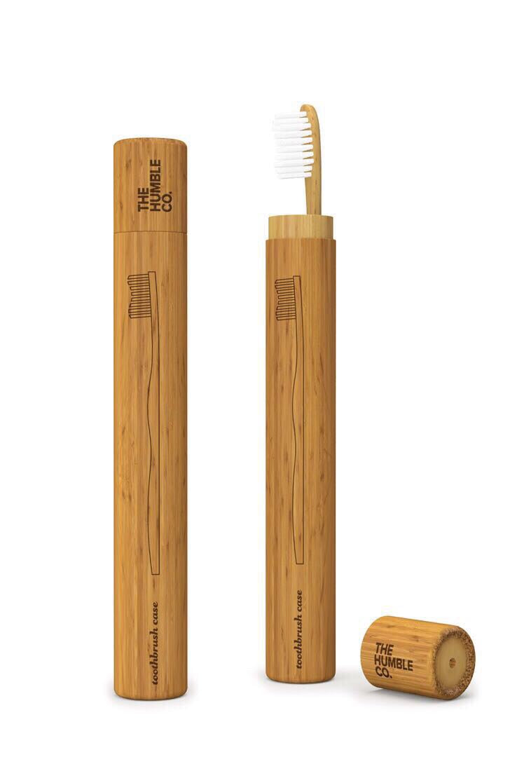 THE HUMBLE CO Bambu Yetişkin Boy Diş Fırçası Saklama Kabı