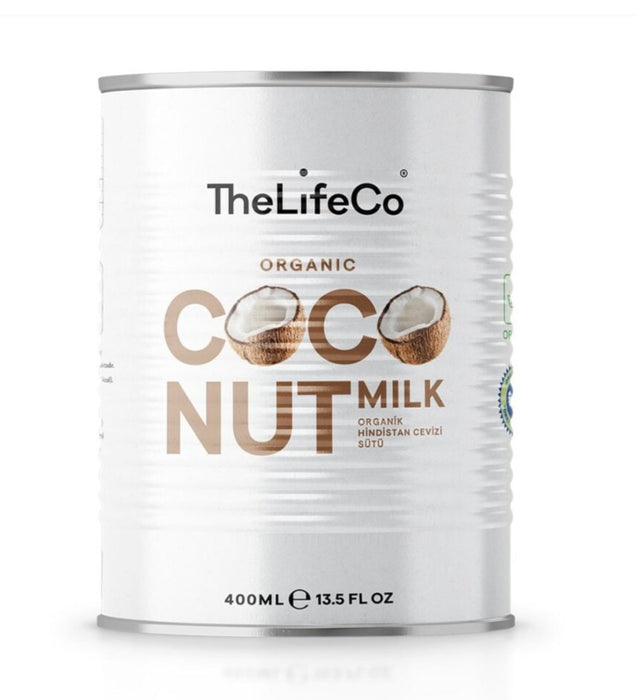 THE LIFECO Organik Hindistan Cevizi Sütü 400 ml/Organic Coconut Milk 400 ml
