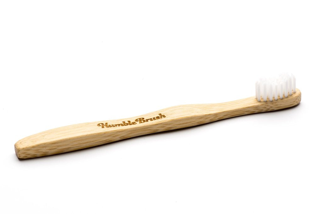 HUMBLE BRUSH Bambu Çocuk Diş Fırçası Ultra Soft-Çok Yumuşak BEYAZ
